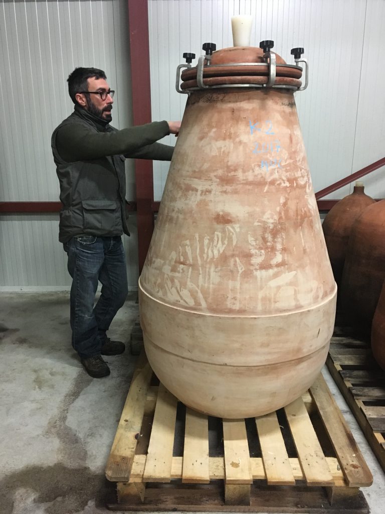 Manu loves his clay amphorae.